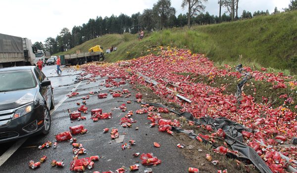 Carga com mais de 147 mil reais em cervejas é saqueada na BR 277