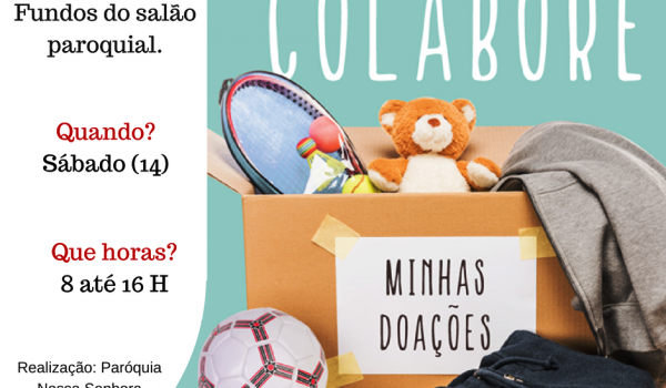 Bazar da paróquia terá produtos a partir de R$ 2 reais