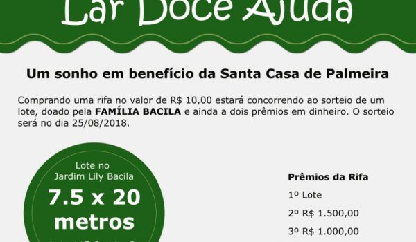 Santa Casa vai sortear um lote do Jardim Lili Bacila