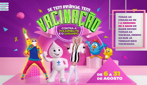 Campanha contra Polio e Sarampo inicia na próxima segunda-feira (06)