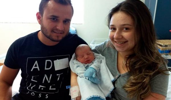 O primeiro bebê palmeirense do ano é um menino