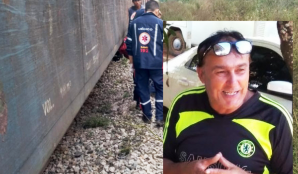 Motoqueiro morre ao ser atingido pelo trem em Palmeira