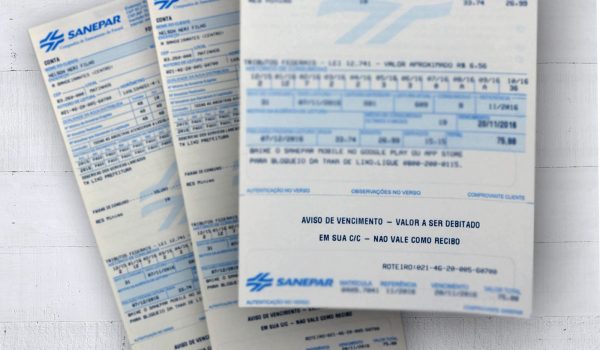 Agepar autoriza reajuste de 12,3% de na conta de água e esgoto da Sanepar