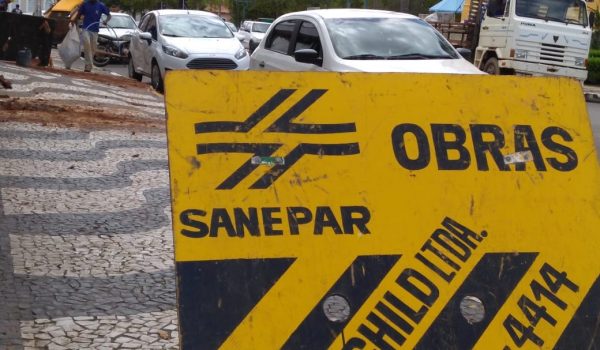 Obras da Sanepar podem afetar abastecimento de água nesta terça-feira (16)