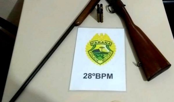 Homem é preso por posse irregular de arma de fogo, ameaça e lesão corporal