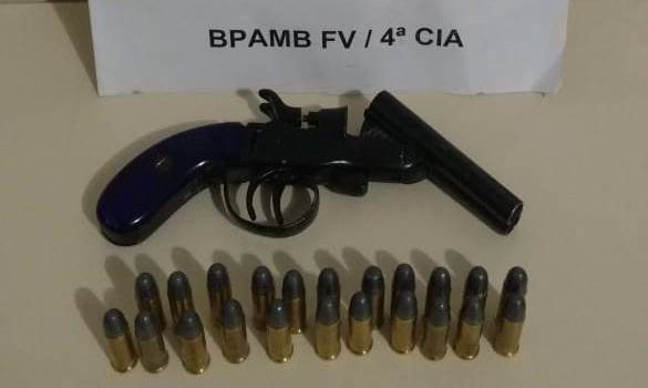 Polícia Ambiental apreende arma e munições em Palmeira