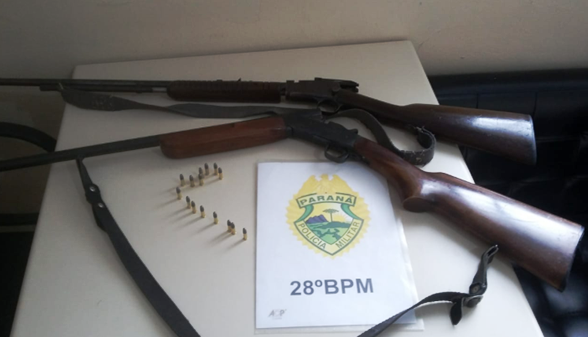 Briga familiar leva PM a recolher duas armas de fogo