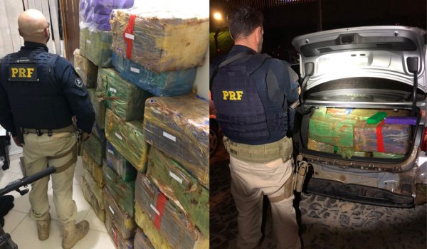 PRF realiza apreensão de mais de meia tonelada de maconha em Ponta Grossa